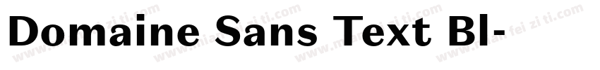 Domaine Sans Text Bl字体转换